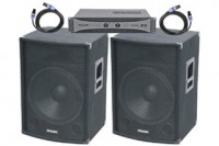 PULSE 1000W PA SYSTEM WITH 12" SPEAKERS & POWER AMPLIFIER
